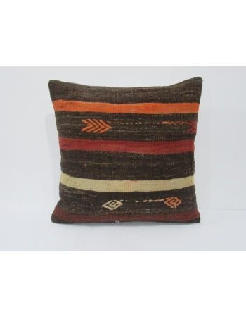 Vintage Goat Hair Striped Kilim Pillow