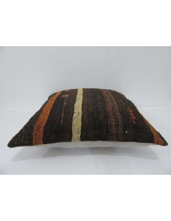 Vintage Brown Goat Hair Kilim Pillow