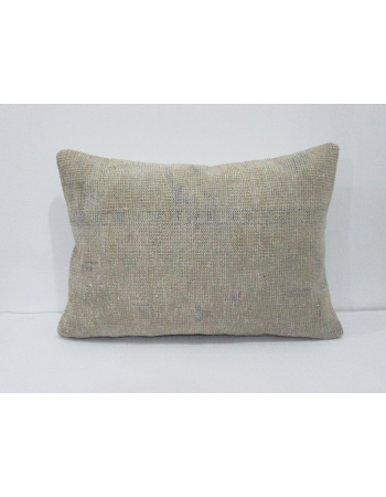 Worn Vintage Blue & Ivory Pillow Cover