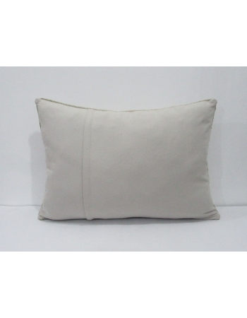 Worn Vintage Blue & Ivory Pillow Cover