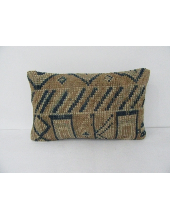 Navy Blue & Brown Decorative Pillow