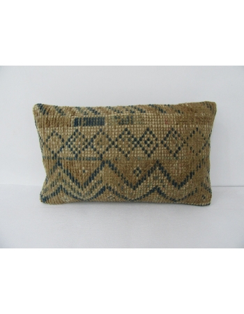 Brown & Navy Blue Vintage Unique Pillow