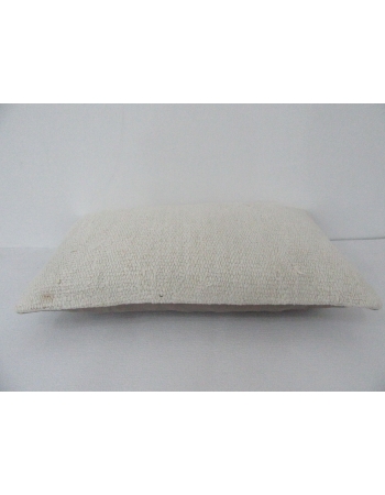 White Vintage Hemp Kilim Pillow