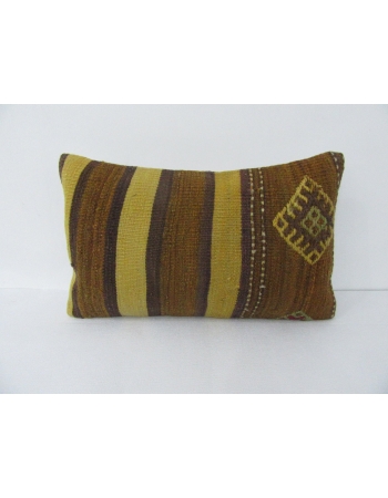 Yellow & Brown Vintage Kilim Pillow