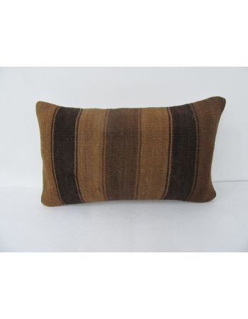 Vintage Brown Striped Kilim Pillow