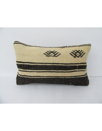 White & Black Kilim Pillow Cover