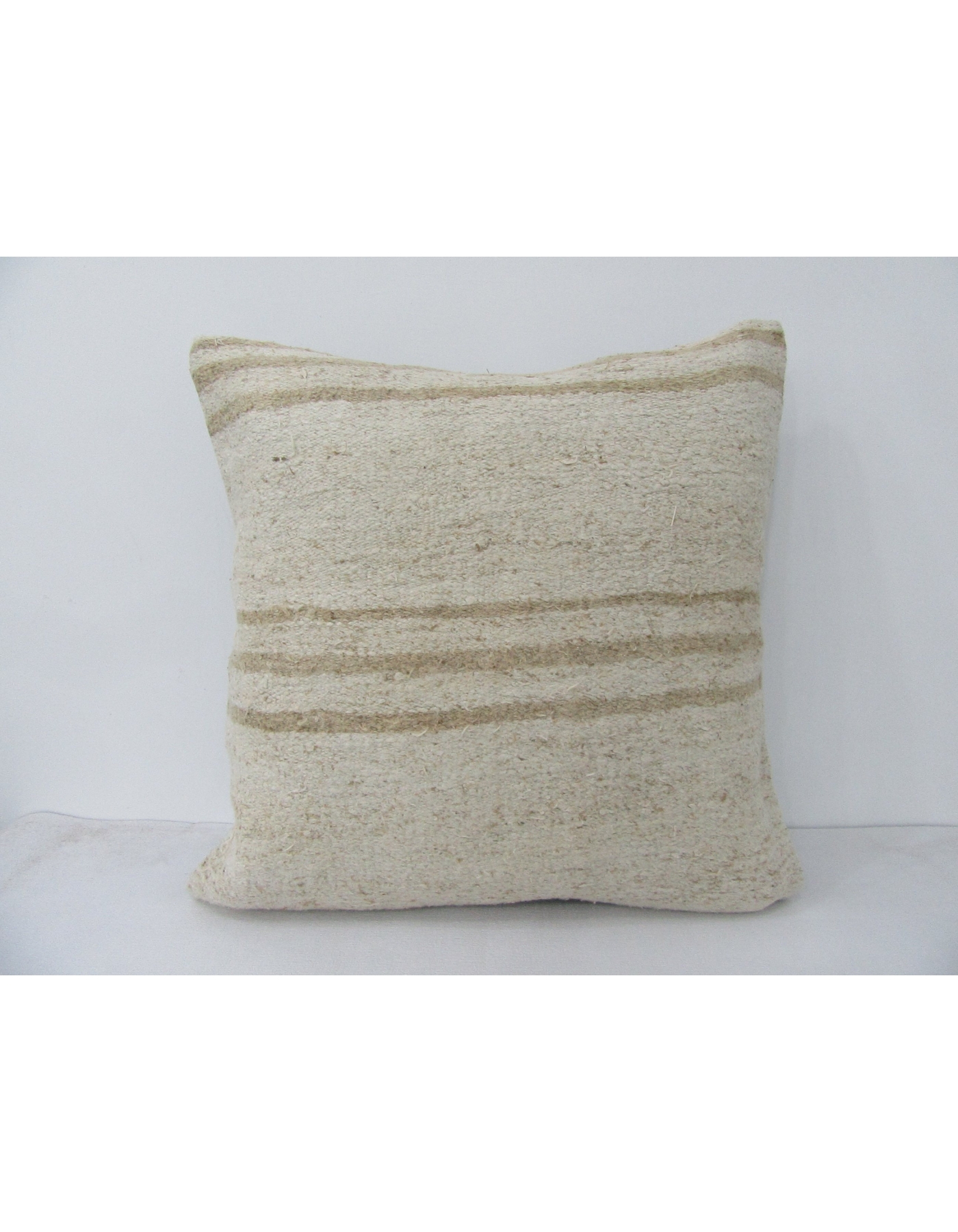 Vintage Hemp Striped Kilim Pillow