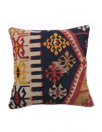 Antique Turkish Kilim Pillow Cover