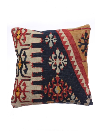 Antique Turkish Kilim Pillow Cover