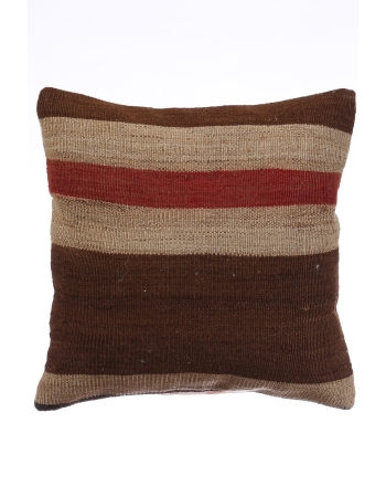 Brown & Orange Kilim Pillow Cover