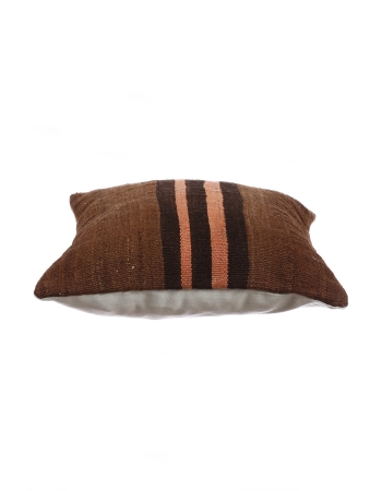 Vintage Brown Turkish Kilim Pillow Cover