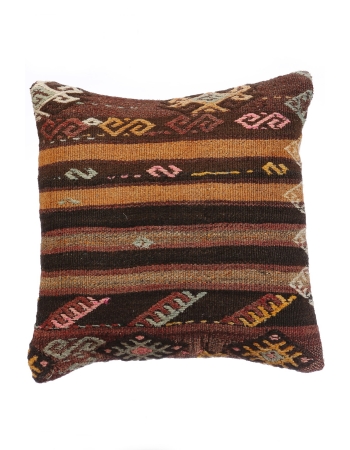 Vintage Embroidered Turkish Kilim Pillow