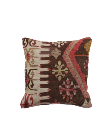 Vintage Turkish Decorative Kilim Pillow Cover