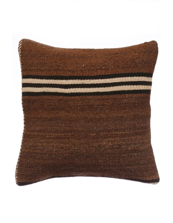 Vintage Brown Kilim Pillow Cover
