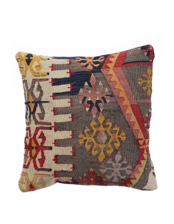 Antique Turkish Kilim Pillow Cover