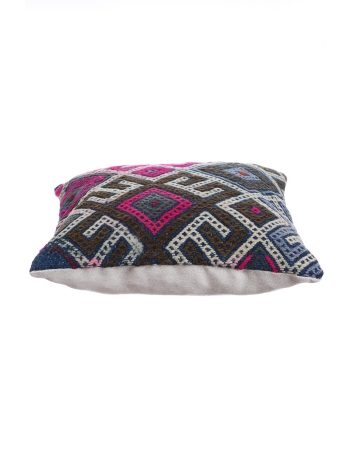 Pink & Blue Decorative Kilim Pillow Cover