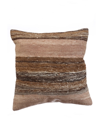 Vintage Brown Kilim Pillow Cover