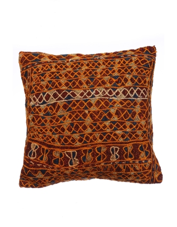 Embroidered Vintage Kilim Pillow Cover