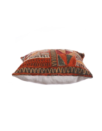 Embroidered Vintage Kilim Pillow Cover