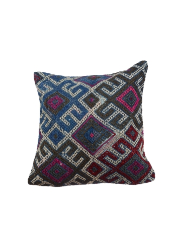 Vintage Ebroidered Kilim Pillow Cover