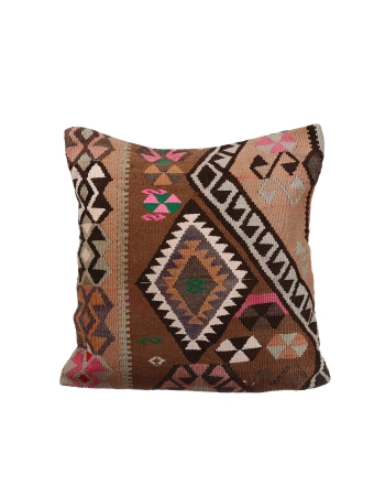 Vintage Turkish Kilim Pillow Cover