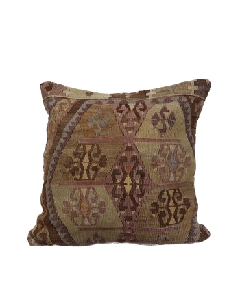 Vintage Turkish Kilim Pillow Cover