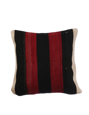 Red & Black Kilim Pillow Cover