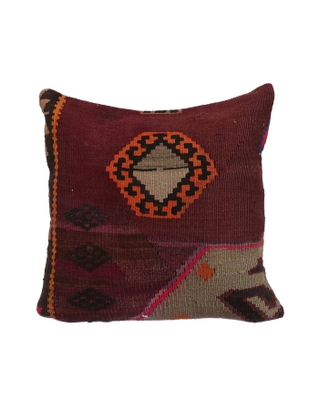 Vintage Turkish Kilim Pillow Cover