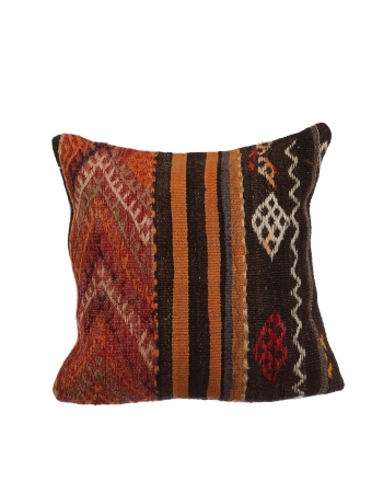 Vintage Embroidered Kilim Pillow Cover