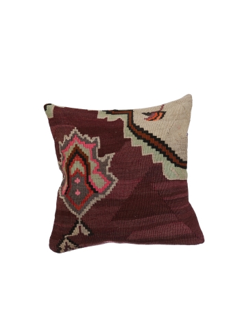 Vintage Turkish Kilim Pillow Cover