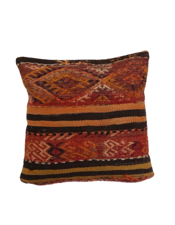 Vintage Embroidered Kilim Pillow Cover