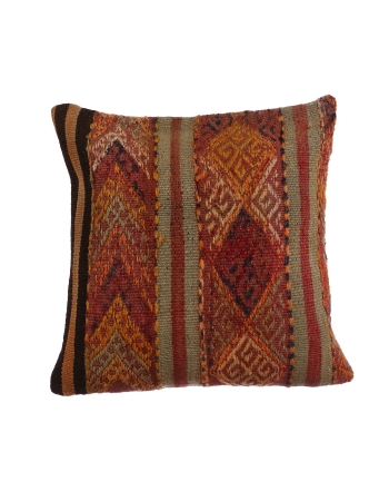 Turkish Embroidered Kilim Pillow