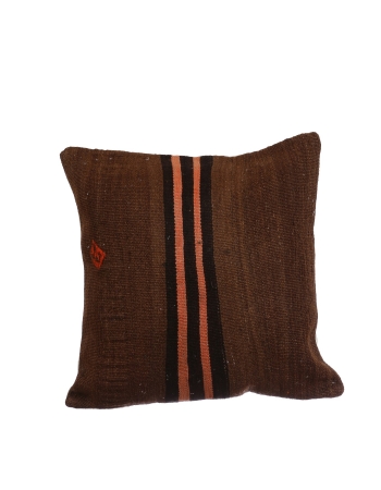 Vintage Brown Kilim Pillow Cover