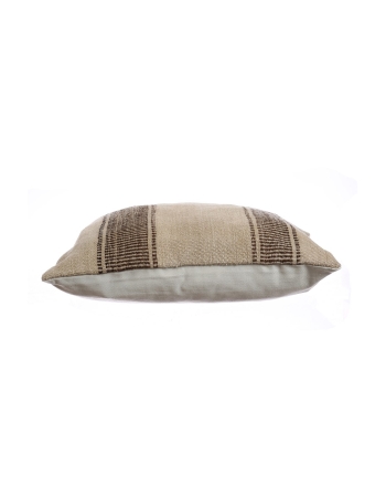 Brown & Ivory Kilim Pillow Cover