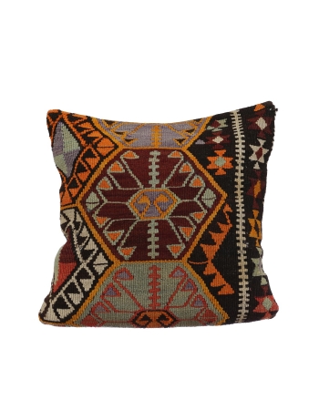 Vintage Turkish Kilim Pillow Cover