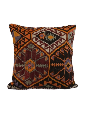 Vintage Turkish Kilim Pillow Cover