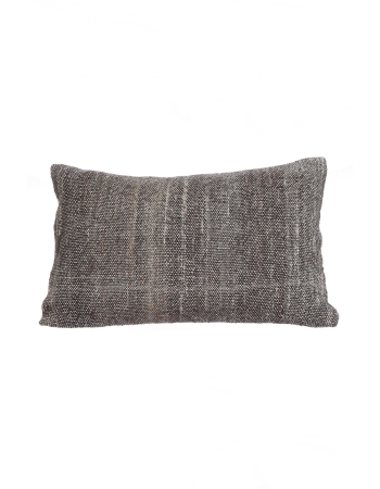 Vintage Brow & Gray Pillow Cover