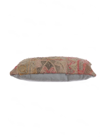 Vintage Embroidered Kilim Pillow Cover