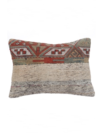 Embroidered Vintage Kilim Pillow Cover