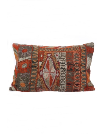 Vintage Embroidered Kilim Pillow Cover