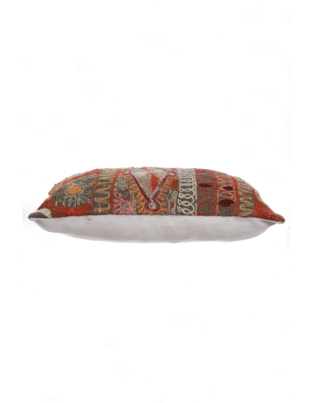 Vintage Embroidered Kilim Pillow Cover