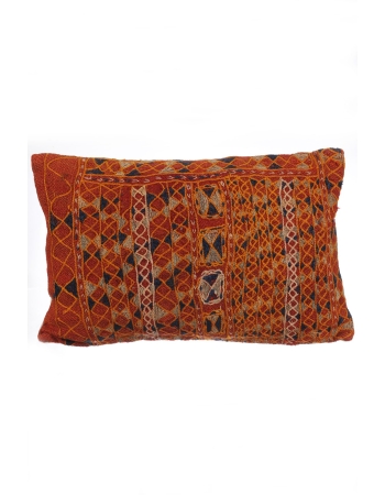 Embroidered Vintage Kilim Pillow Cover