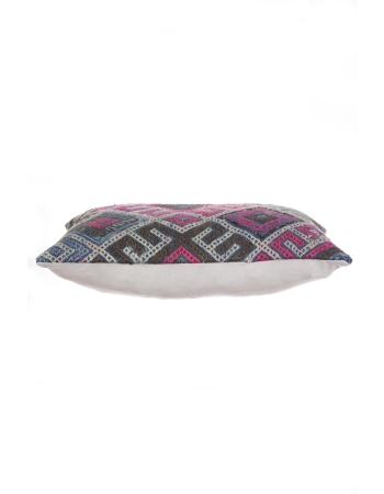 Embroidered Vintage Kilim Pillow Cover