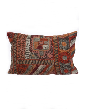 Embroidered Vintage Kilim Pillow Cover