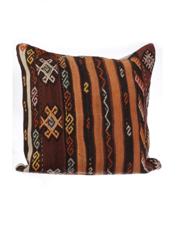 Vintage Striped Kilim Pillow Cover