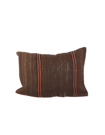 Vintage Brown Kilim Pillow Cover