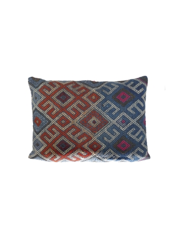 Embroidered Large Kilim Pillow