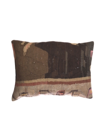 Large Vintage Decorative Kilim Pillow