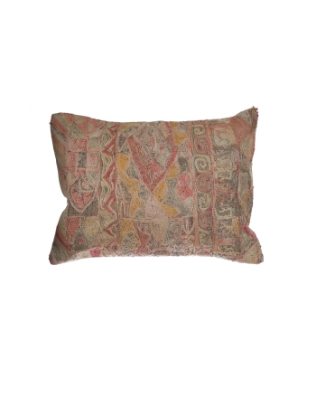 Large Embroidered Kilim Pillow