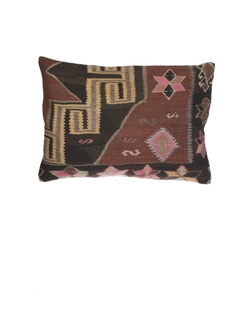Large Vintage Decorative Kilim Pillow